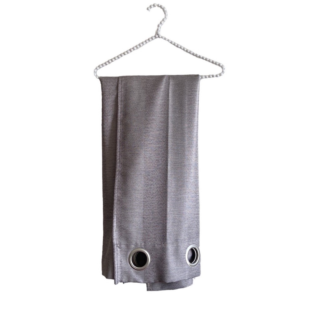 Tahari Home 2 Pc Grommet Panel Set Gray Curtains NWOT - Picture 2 of 4
